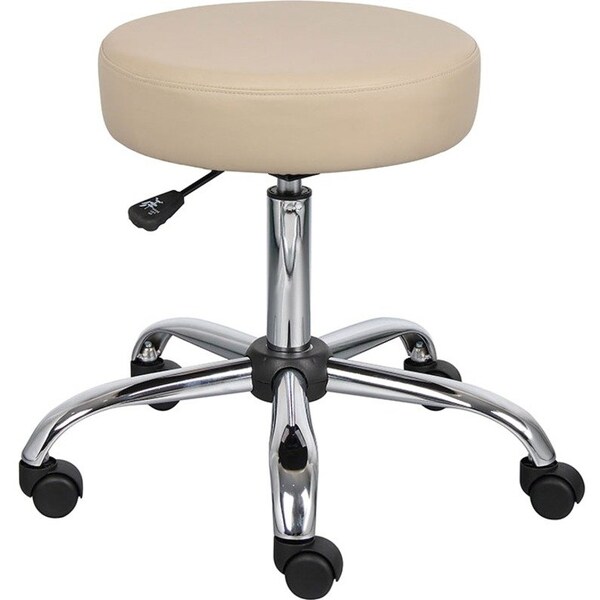 Boss Office Products Boss Medical Stool - Vinyl - Beige B240-BG - main