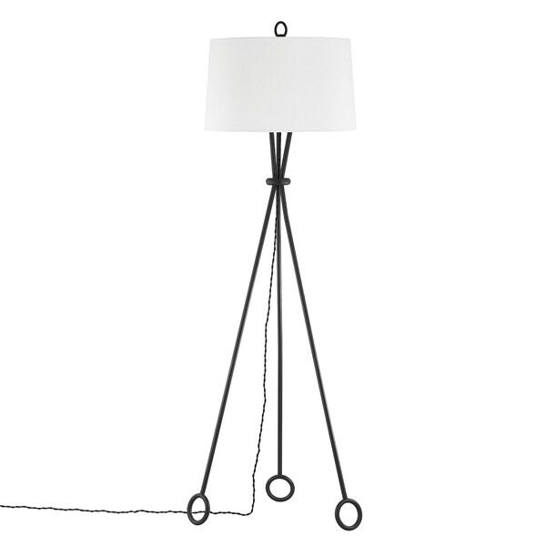 Troy Lighting Santa Monica 1 Light Floor Lamp 20.75 In. Forged Iron PFL2068-FOR - main