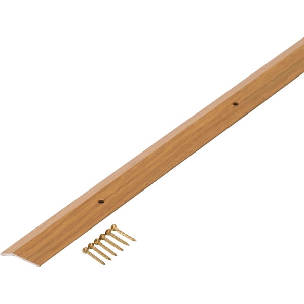 M-D Building Products Building Products 1-3/8'' X 36'' Oak Aluminum Metal Decor Carpet Trim with Screw Nails 40120 - main