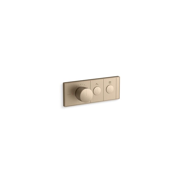 Kohler Anthem Two-outlet recessed mechanical thermostatic valve control 26346-9-BV - main