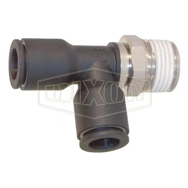 Dixon Legris by Push-In Run Tee, 1/4 in Nominal, MNPT x Tube, 290 psi Pressure, Brass/Nylon, Domestic 31035614 - main