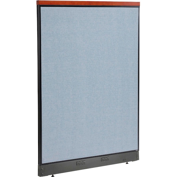 Global Industrial Interion Deluxe Electric Office Partition Panel, 48-1/4"W x 65-1/2"H, Blue 277554EBL - main