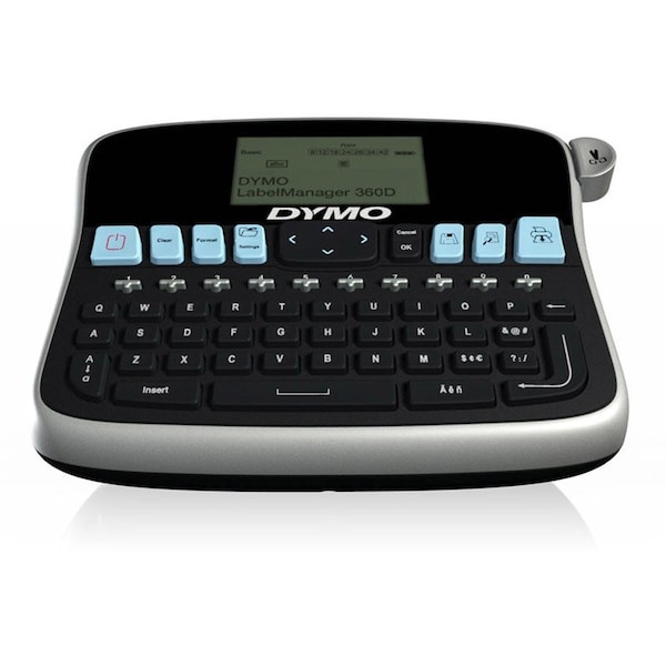 Sanford Dymo Label Maker, 1754488, 2 Lines Screen, 3 Fonts, 734 X 578 X 234, BlackSilver 1754488 - main