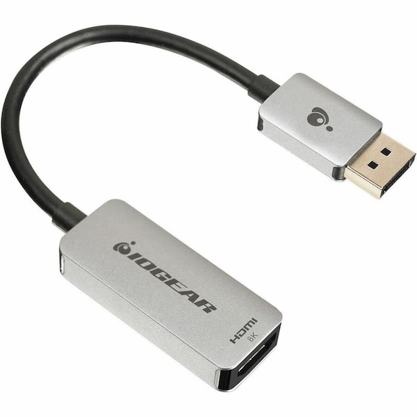 Iogear 8K DISPLAYPORT TO HDMI ADAPTER, HDR10+, HDCP 1.4, HDCP 2.3, DP 1.4, GDPHD GDPHD8KA - main