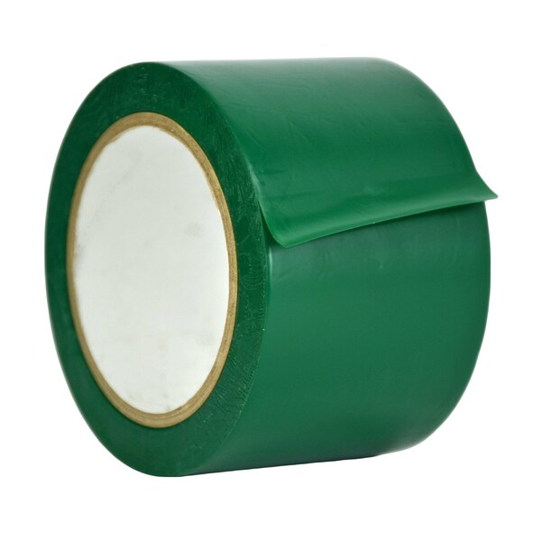 Wod Tape PVC, Emerald Green, 3 inch (72mm) W., 6 mil Thickness, 16 PK WOD VTC606-03000-16-60-EMG - main