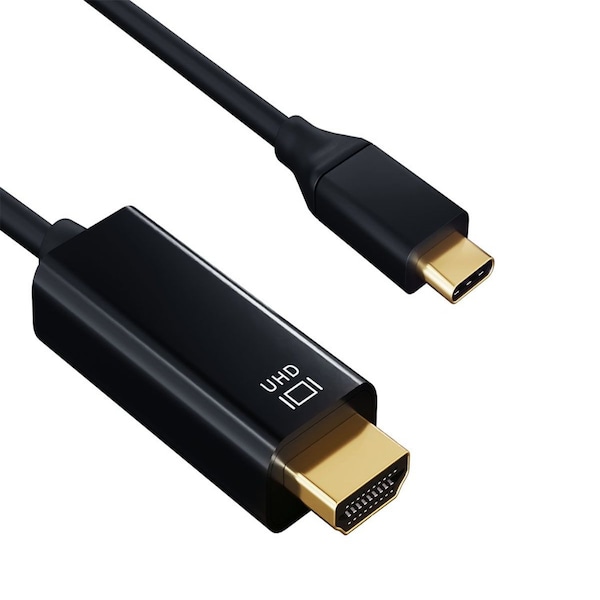 Sanoxy 3ft USB 3.1 Type C Male to HDMI 4K at 60Hz Male Cable, Black SNX-CBL-LDR-U3108-1103 - main