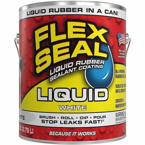 Flex Seal Flex Seal Liquid 1 gallon White, 1 gal, White, Rubber Base US855WHT01-2 - main