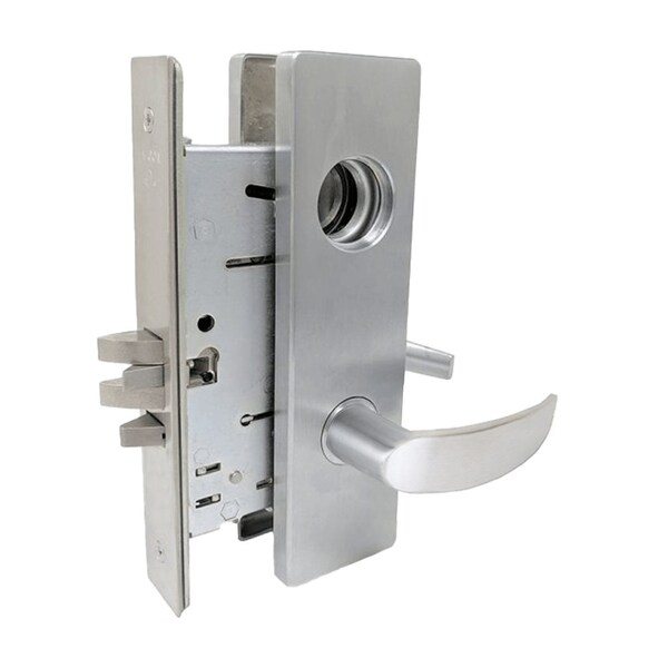Falcon Grade 1 Classroom Mortise Lock, Less Conventional Cylinder, Avalon Lever, Napa Escutcheon, Satin Ch MA561L AN 626 - main