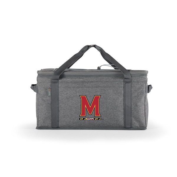 Picnic Time Family Of Brands NCAA Maryland Terrapins 64 Can Collapsible Cooler, Large Insulated Soft Cooler Bag 716-00-105-314-0 - main