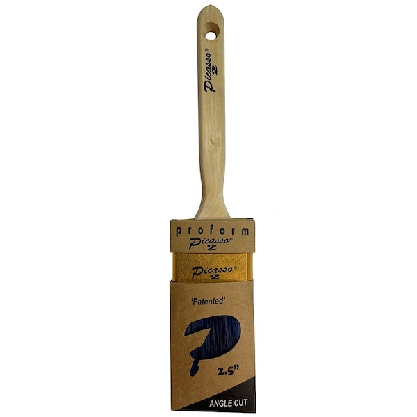 Proform Technologies 2-1/2" Proform G2-C2.5AS Picasso PBT/Nylon Angled Cut Standard Handle Paint Brush G2-C2.0AS - main
