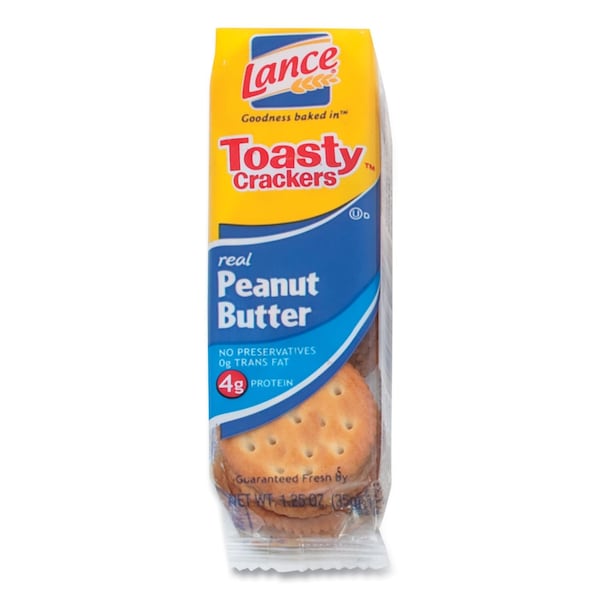 Lance Toasty Crackers, Peanut Butter, 1.25 oz Packet, 24PK OFXSN40654 - main
