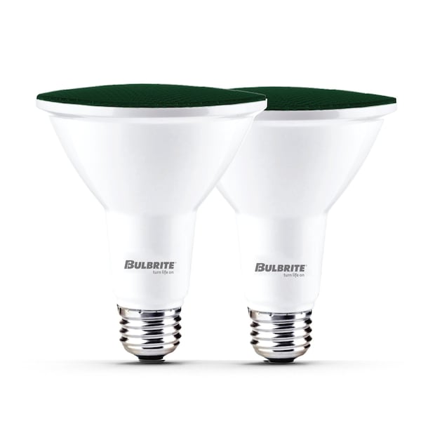 Bulbrite 90-W Equivalent, Green Color PAR38 Weatherproof Outdoor E26 Medium Base Flood LED Light Bulb COLOR 861909 - main