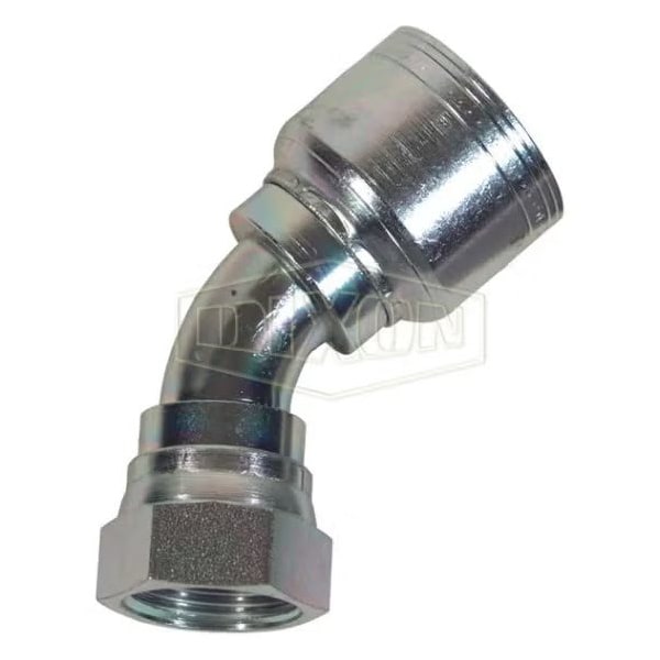 Dixon Smooth Bore Hose-to-Tube Fitting with Crimp Collar, Dash 5 x 5/16 in, Hose x FJIC, Carbon Steel FJC45-05-05 - main