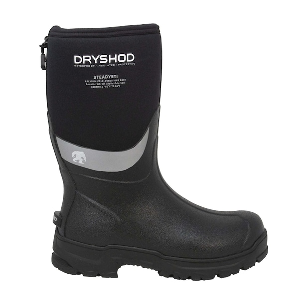 Dryshod STEADYETI Mid with Vibram Arctic Ice Grip Outsole , Waterproof, Insulated, Men's 13 SYT-MM-BK-013 - main