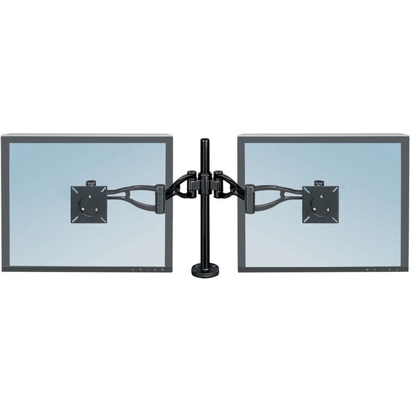 Fellowes Dual Monitor Arm, Black, Steel 8041701 - main