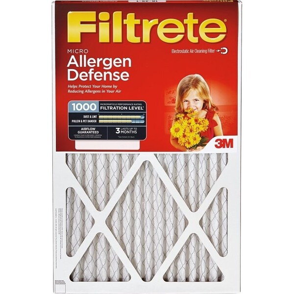 Filtrete Air Filter, 20 in L, 16 in W, 11 MERV, 1000 um MPR 9800-2PK-HDW - main