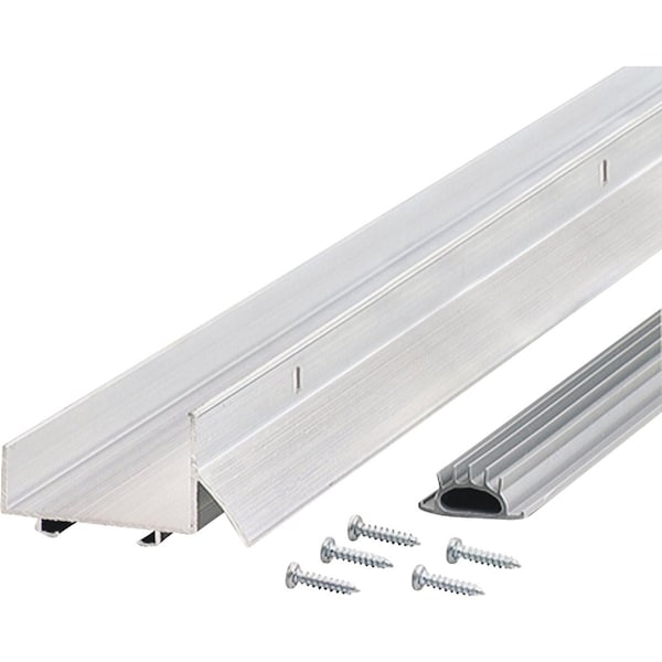M-D Building Products Building Products 2.25'' W. x 1.375'' H. x 36'' L. Aluminum Silver Door Bottom 6155 - main