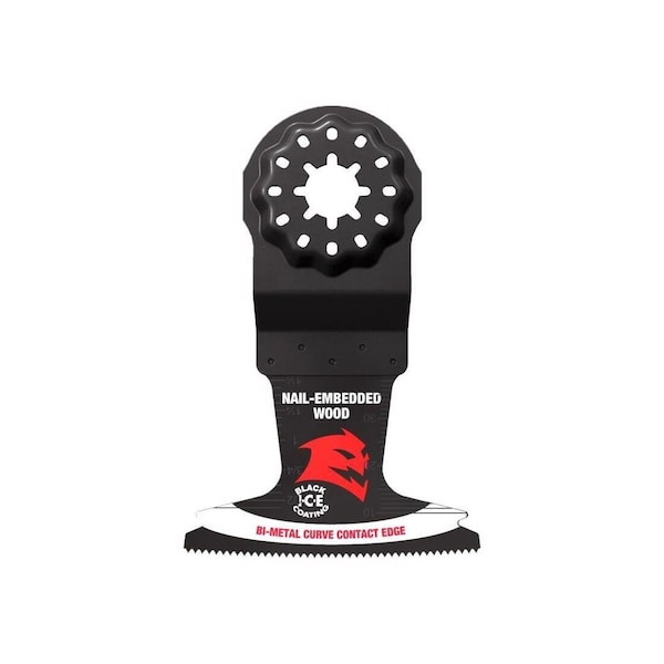 Freud Oscillating Blade 2-1/2in W Bi-Metal Curved Contact Edge Nail-Embedded Wood, 10PK DOS250BW10 - main