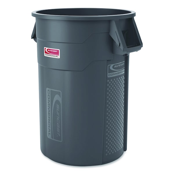 Tracy Garbage Container Suncast Commercial Injection Molded Utility Trash Can, 44 gal, Plastic ...