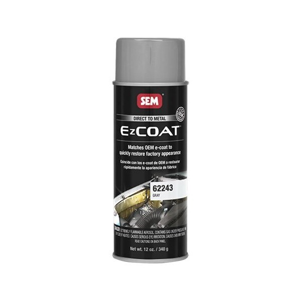 Sem EZ Coat Direct-To-Metal Coating, 16 oz, Gray, 13 sq-ft at 1 mil DFT Coverage 62243 - main