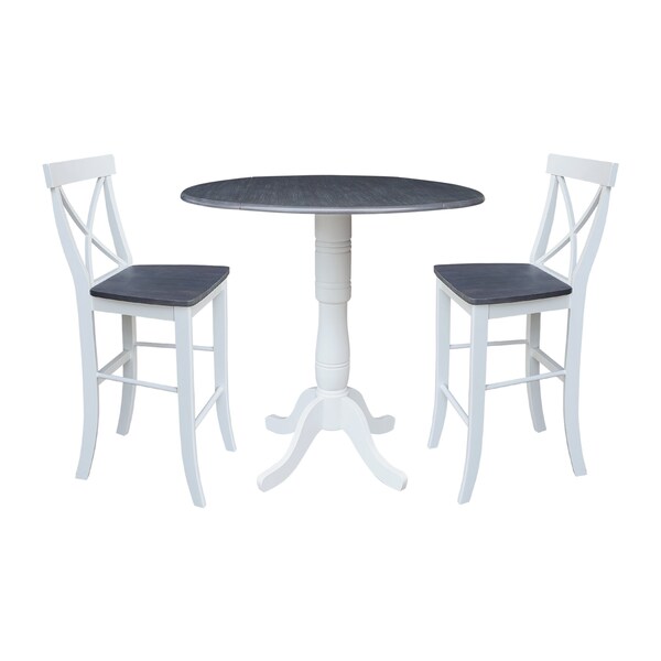 Whitewood Industries Extension Dining Tables, 45 in L, 38 in H, Parawood Top K05-42DPT-6B-S61332 - main