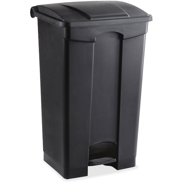 Safco Large Capacity Plastic Step-On Receptacle, 23 gal, Black 9923BL - main