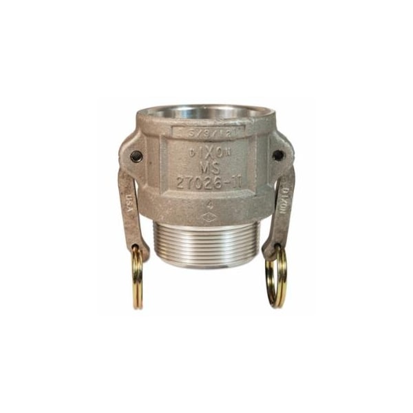 Dixon Valve Andrews Type B Cam and Groove Couplers, 2 in (NPT) Male, Aluminum 238-200-B-AL - main