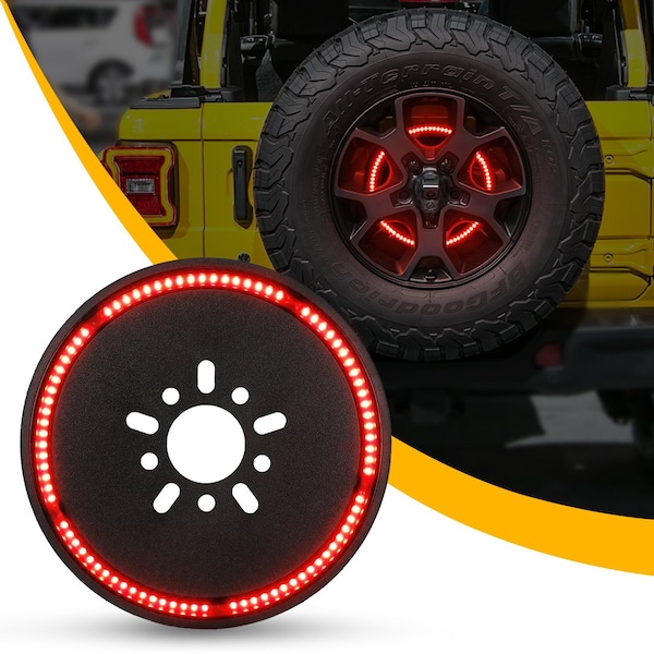 Race Sport Lighting 18-19 Jeep Wrangler 5Th Wheel 3Rd Brake Light & Led Rear Brake Disc RS365JL - main