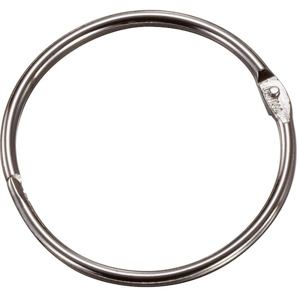 Officemate International Officemate Loose-Leaf Book Rings, 1-1/2" Diameter, Silver, 100/Box 99703 - main