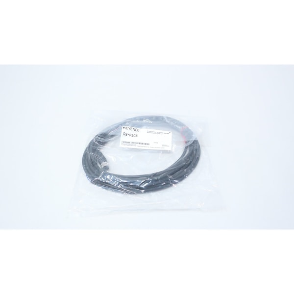 Keyence M12 CONNECTOR TYPE CABLE 5-PIN 5M 30V-DC GS-P5C5 - main