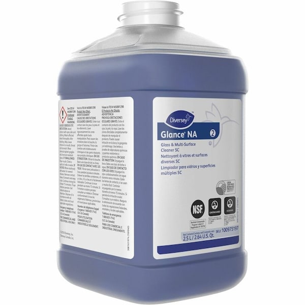 Diversey Liquid Glass and Multi-Surface Cleaner Concentrate, Unscented, Bottle, 2 PK 100975197 - main