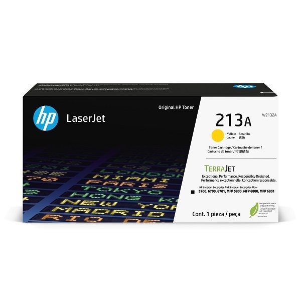 Hp 213A (W2132A) Yellow Original LaserJet Toner Crtg (3,000 Yield) W2132A - main
