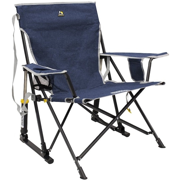 Gci Outdoor Kickback Rocker Chair, 32-1/2 in OAW, 27.2 in OAD, 31.7 in OAH, Fabric/Plastic/Steel 410145 - main