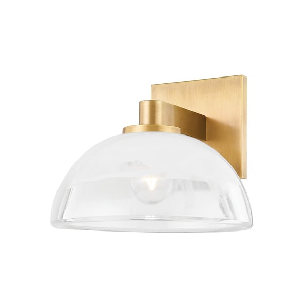 Troy Lighting Colin King X Valen 1 Light Wall Sconce 8.5 In. Patina Brass B1407-PBR - main