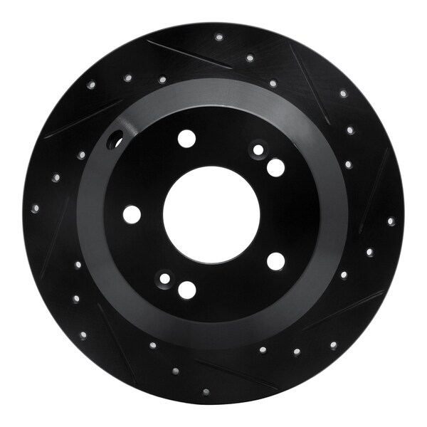 Dynamic Friction Co DFC Brake Rotor - Drilled and Slotted - Black 633-03050R - main