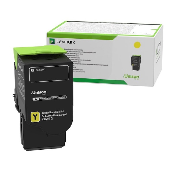 Lexmark CS622, CX421, CX522, CX622, CX625 Corporate Extra High Yield Yellow Toner Cartridge 78C1XYE - main