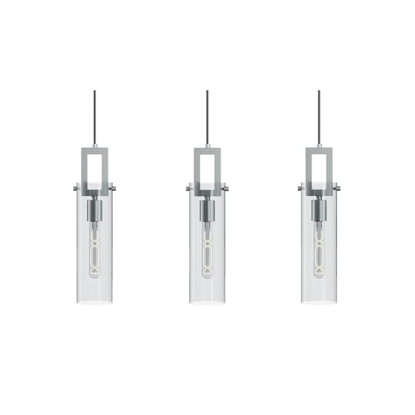 Afx Houston 3-Light Linear Pendant, 60W, Satin Nickel HOUP04MBSNLNR3 - main