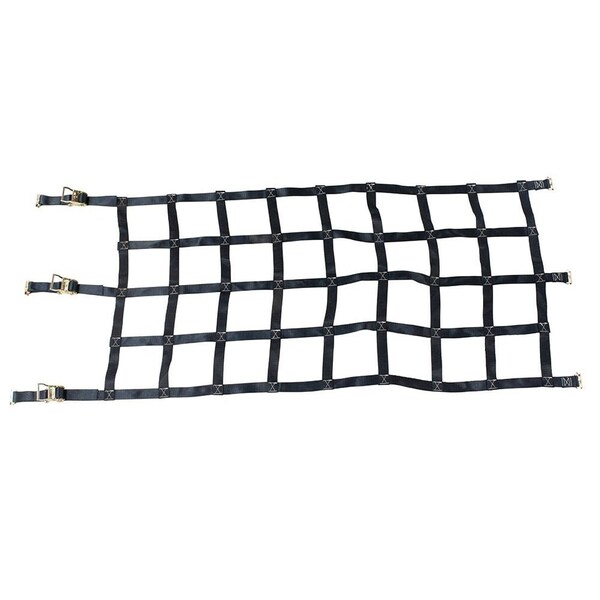 Mytee Products Cargo Net for Pickup Truck with Ratchets & E-Track Fittings 42in x 82in/8in x 8in Hole CN4282ETK-R - main