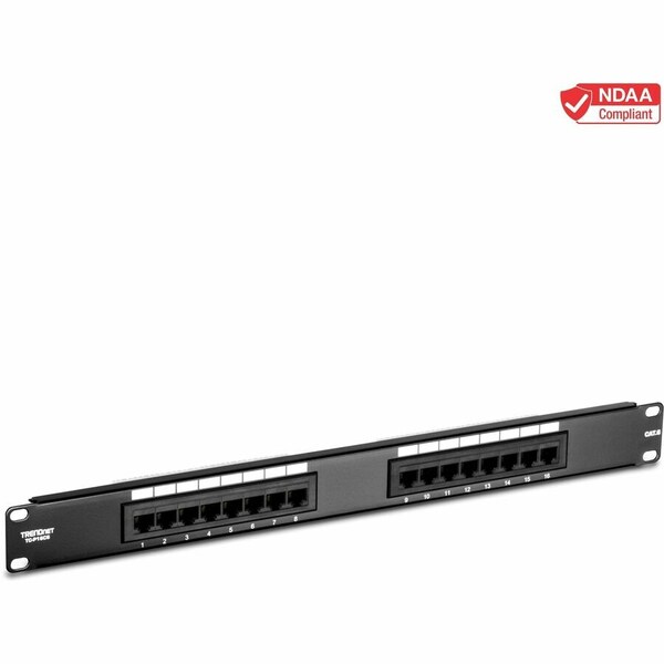 Trendnet CAT6 16-PORT UNSHIELDED PATCH PANEL TC-P16C6 - main