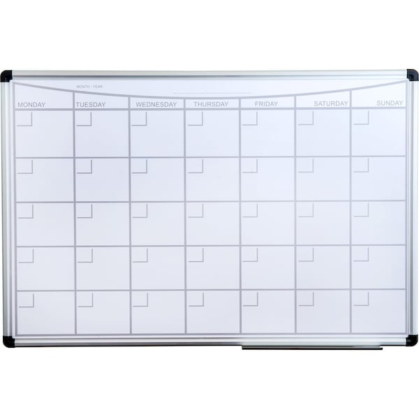 Floortex Board & Marker Tray, 36 in, Lacquered Steel Frame, White FCVLMP3624A - main