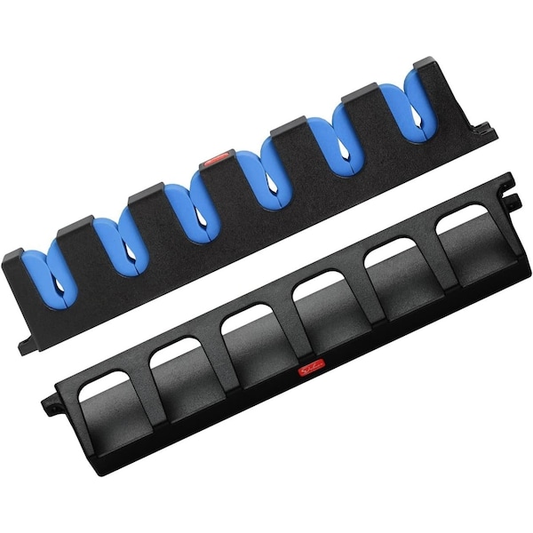 Simple Deluxe Vertical Fishing Rod Holders Wall-Mounted - Fishing Rod Rack, Great Fishing Pole Holder and Rack fo SOFISHRODRACKBLUEVERT - main