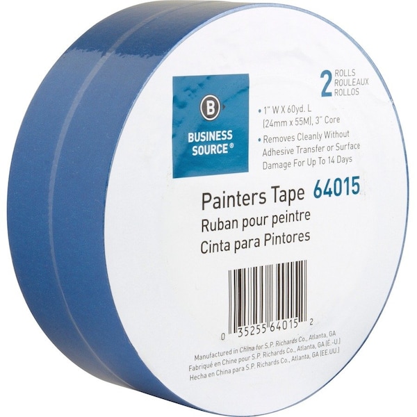 Business Source Multisurface Painter's Tape 1" Width x 60 yd Length, PK2 64015 - main