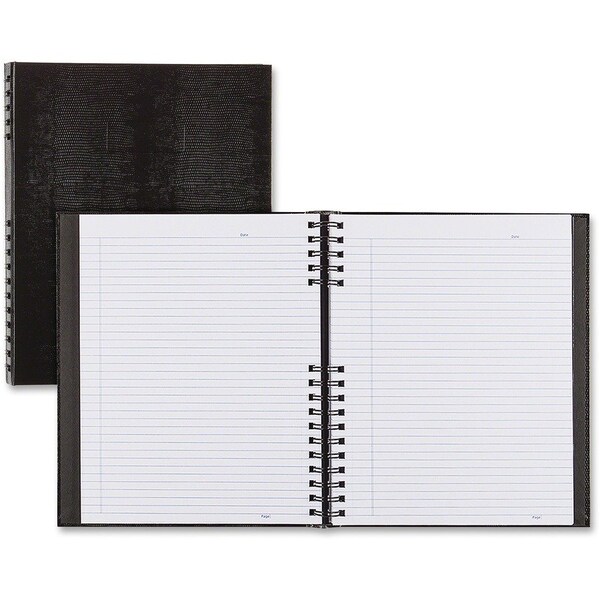 Dominion Blueline NotePro Plain-Ruled Hardcover Notebook, 11 x 8-1/2, 300 Pages, Black A10300BLK - main
