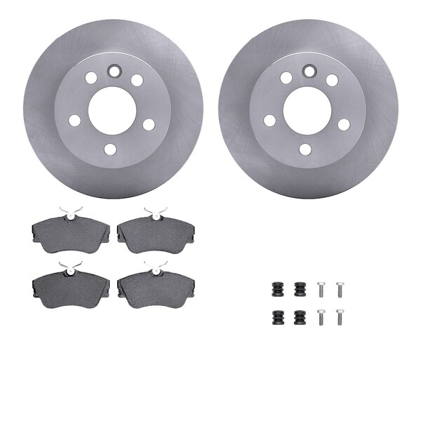 Dynamic Friction Co DFC Brake Rotor with 5000 Brake Pads and Hardware Kit 6512-74406 - main