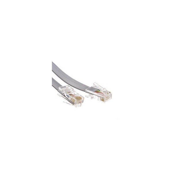 Cable Wholesale Telephone Cord (Data), RJ45 8P / 8C, Silver Satin, Straight, 25 foot 8103-88125 - main