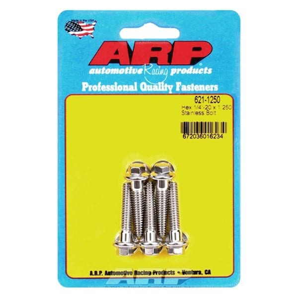Arp 621-1250 0.25-20 x 1.25 in. Stainless Steel 6 Point Bolt Kit, 5PK ARP621-1250 - main