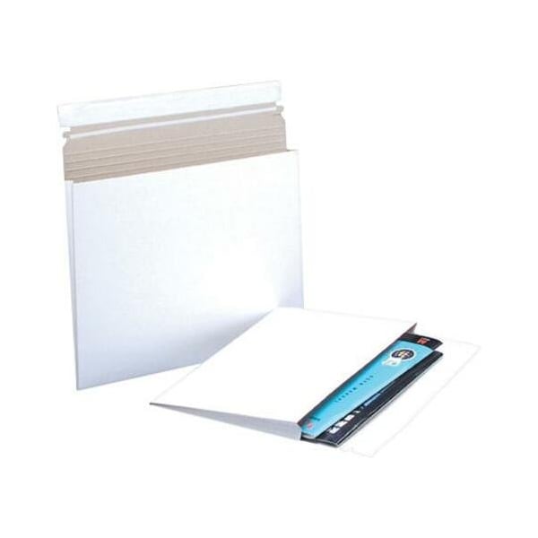 Partners Brand Gusseted Flat Mailers, 10" x 7 3/4" x 1", White, PK100 RM1G - main
