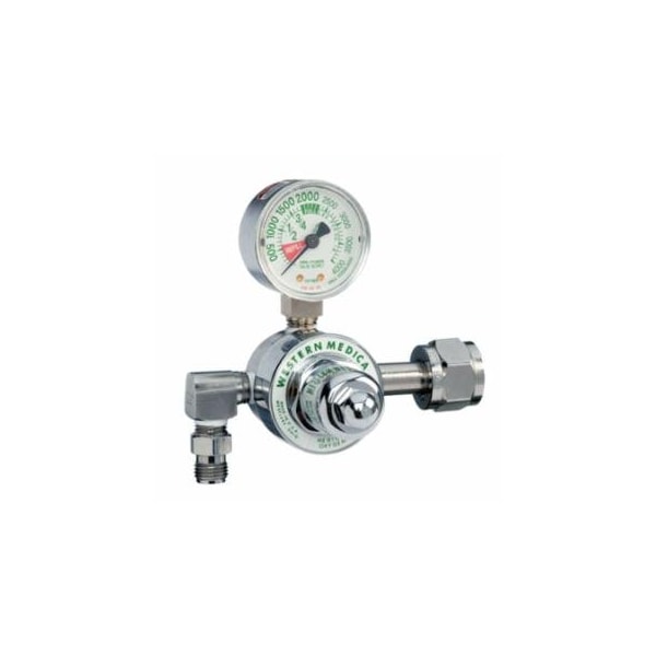 Western Enterprises Single-Stage Preset Regulator, Nitrous Oxide, 0 to 50 psi, 3000 psi Inlet, CGA 910 Yoke 312-M1-910-P - main