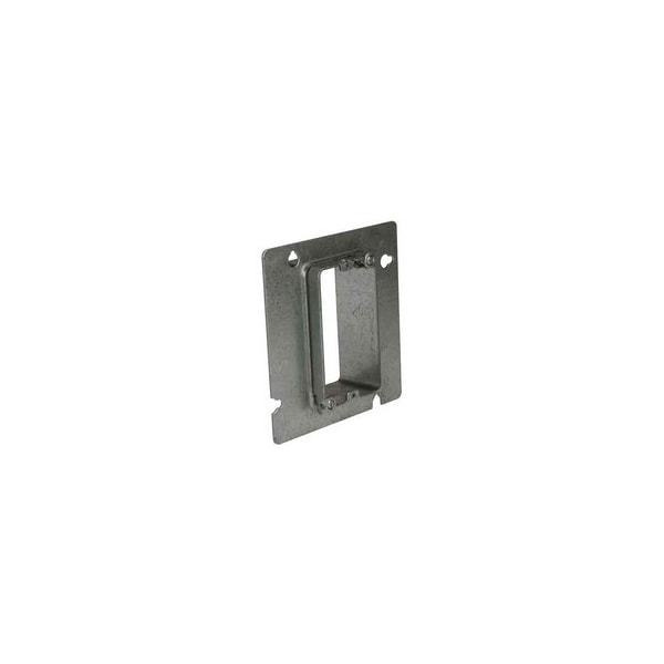 Raco 4 in Square Box, 2-1/8 in Deep, 1/2 in & 3/4 in KO, Red 868AMR - main