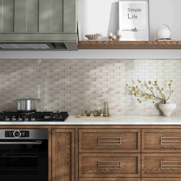 Apollo Tile Fossil Gray 11.8 in x 11.8 in Glass Glossy Floor and Wall Mosaic Tile 4.83 sqft/case, 5PK APLC8803A - main